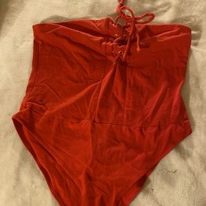 Fashion Nova Red Bodysuit